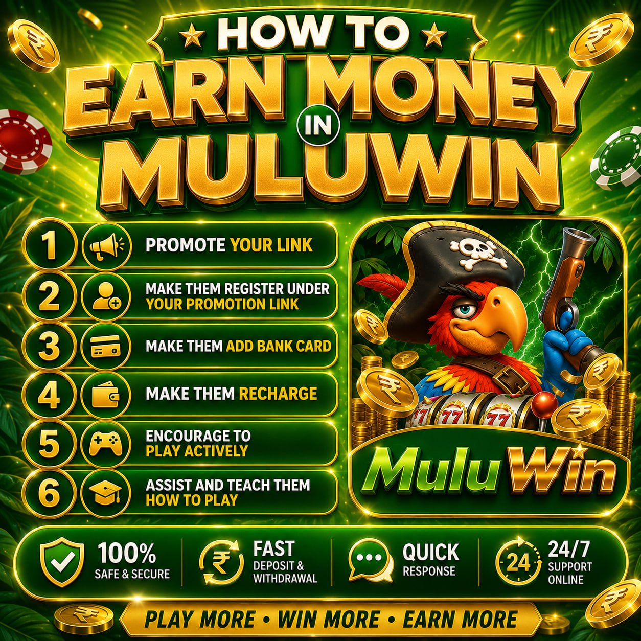 Mulu Win rewards and latest promotion